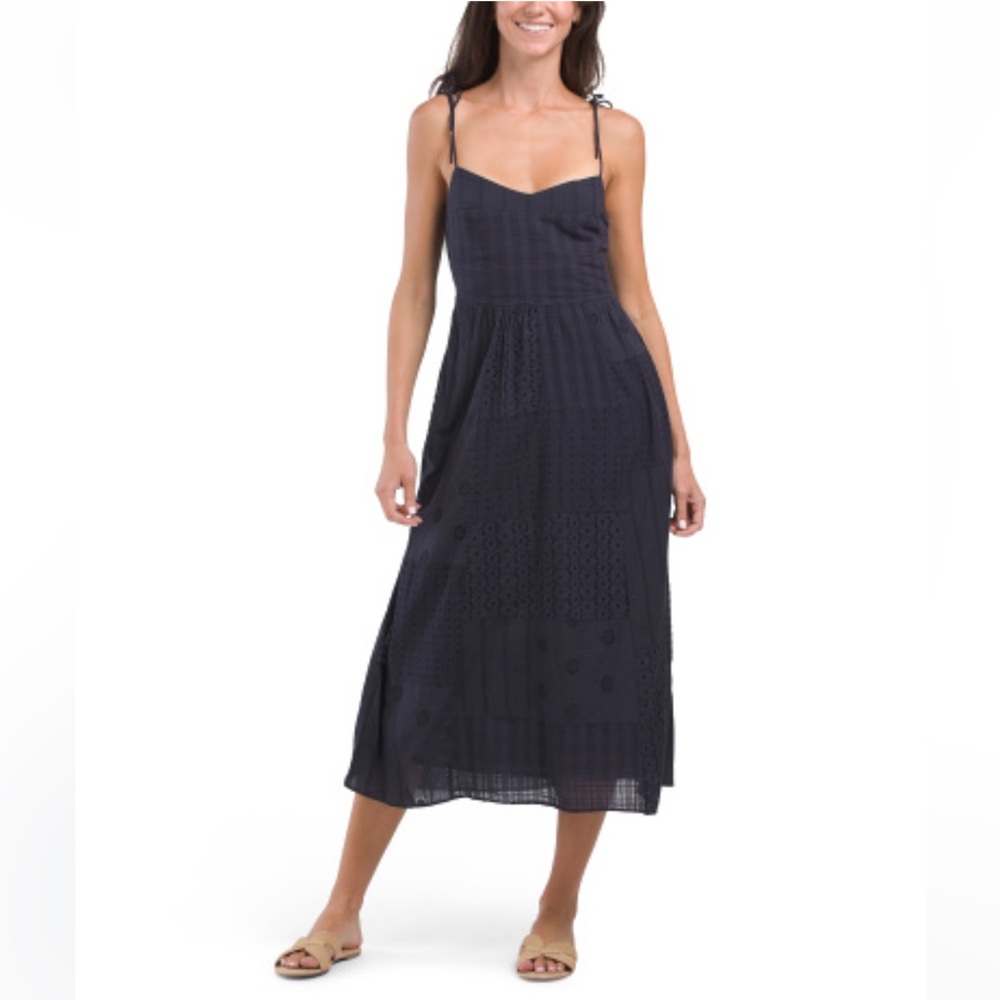 ZARA Navy Midi Dress